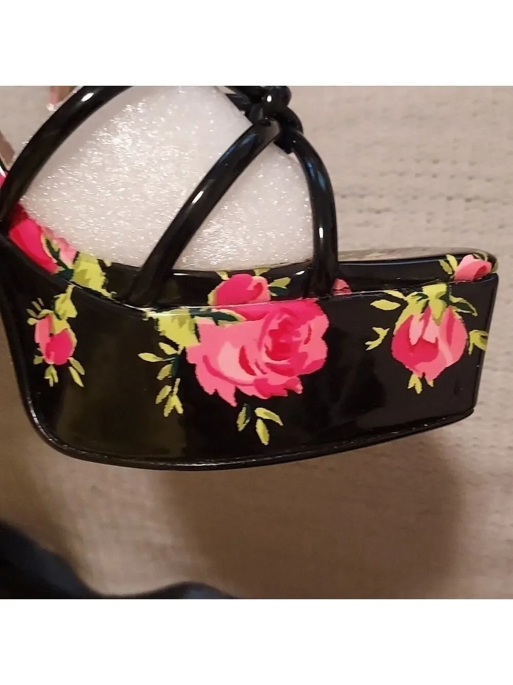 Betsy Johnson Tiky Platform Heels Black Multi
